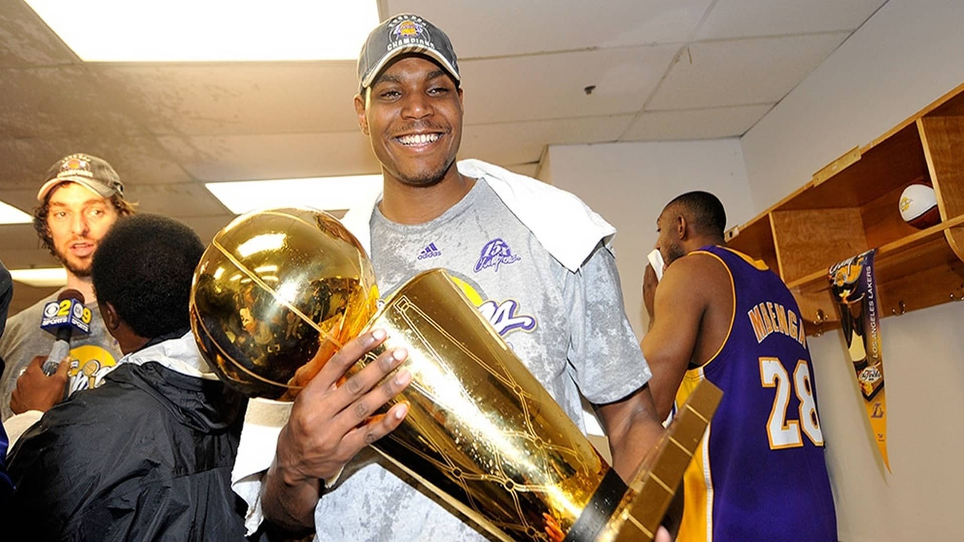 Bynum became the youngest player to ever win an NBA title with the Los Angeles Lakers, at just 21 years and 230 days of age.