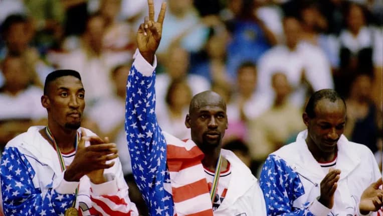 How many times did Michael Jordan play in the Olympics?